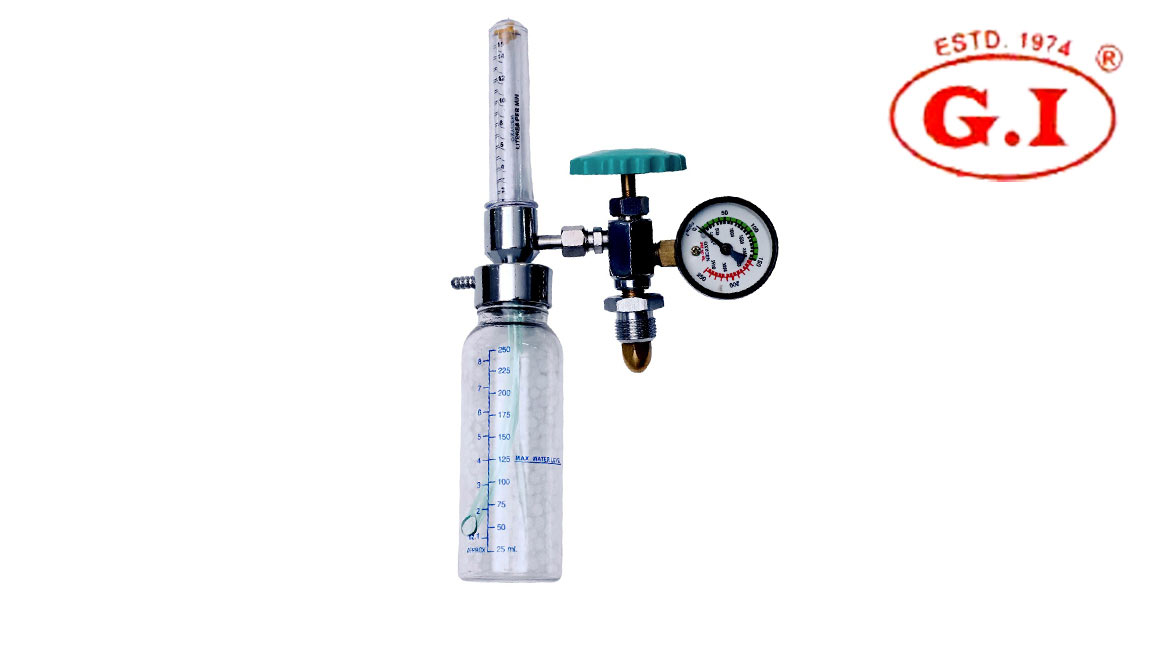 Fine Adjustment Valve With Rotameter And Humidifier Bottle GI-55